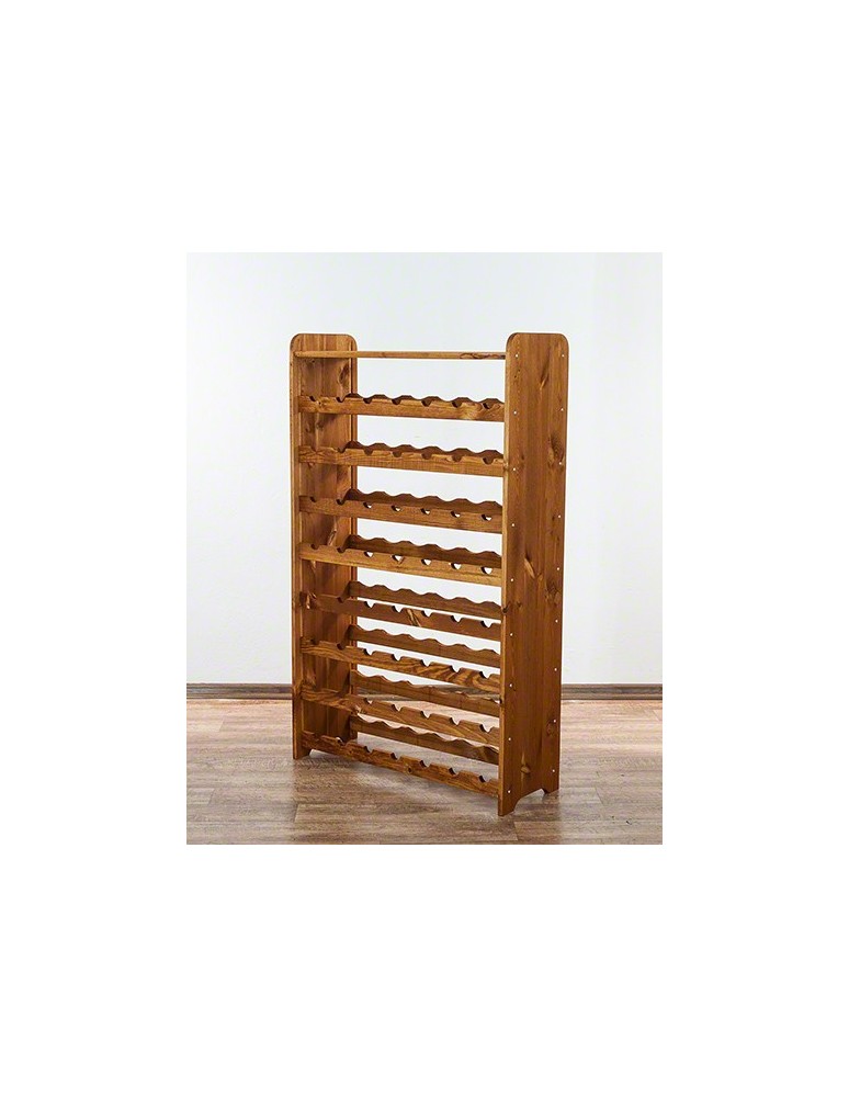 Regały - Drewniany regał na wino z półką - RW31 /na 56 butelek/ Olcha - product b2b.wamar.biz 4
