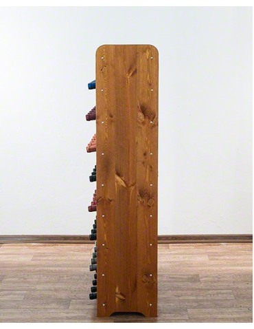 Regały - Drewniany regał na wino z półką - RW31 /na 56 butelek/ Olcha - product 6