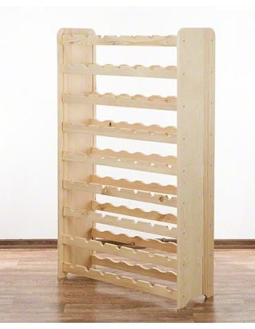 Regały - Drewniany regał na wino - RW31 /na 63 butelki/ Naturalny - produkt 4