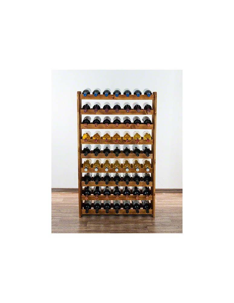 Regały - Drewniany regał na wino - RW31 /na 63 butelki/ Olcha - product b2b.wamar.biz 2