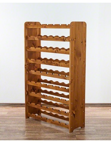 Regały - Drewniany regał na wino - RW31 /na 63 butelki/ Olcha - product 4