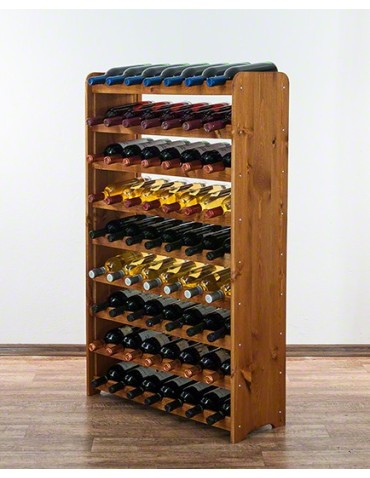 Regały - Drewniany regał na wino - RW31 /na 63 butelki/ Olcha - product 7