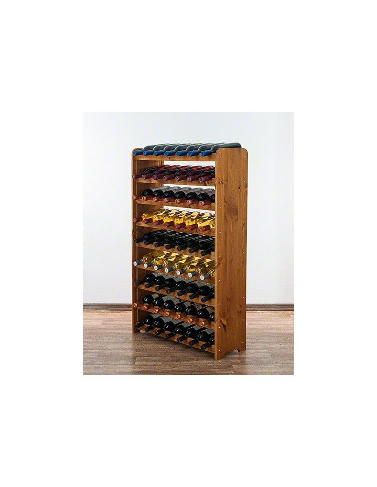 Regały - Drewniany regał na wino - RW31 /na 63 butelki/ Olcha - product b2b.wamar.biz 7