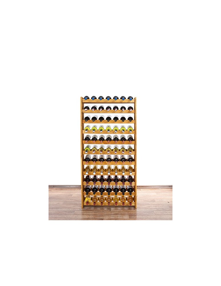 Regały - Drewniany regał na wino - RW31 /na 77 butelek/ Olcha - produkt b2b.wamar.biz 6