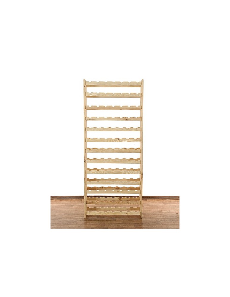Regały - Drewniany regał na wino - RW31 /na 91 butelek/ Naturalny - product b2b.wamar.biz 3