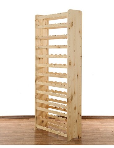 Regały - Drewniany regał na wino - RW31 /na 91 butelek/ Naturalny - product 5