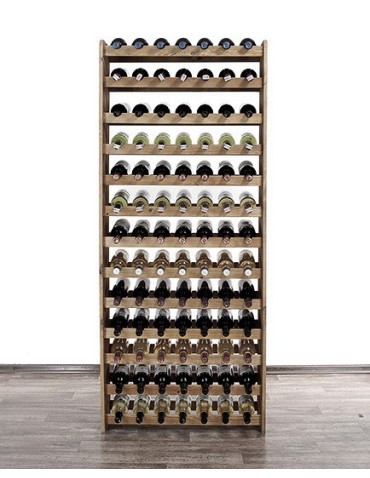 Drewniany regał na wino - RW31 /na 91 butelek/ Brązowy - product 2