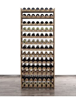 Drewniany regał na wino - RW31 /na 91 butelek/ Brązowy - product 2