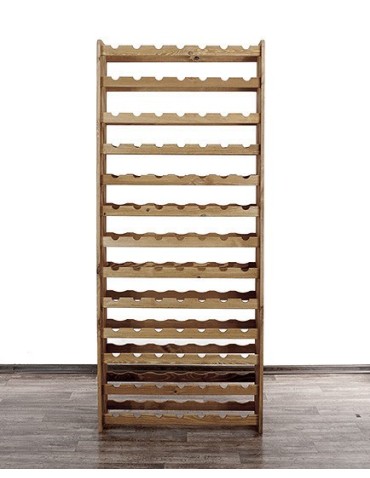 Regały - Drewniany regał na wino - RW31 /na 91 butelek/ Brązowy - product 3