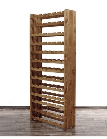 Regały - Drewniany regał na wino - RW31 /na 91 butelek/ Brązowy - product 4