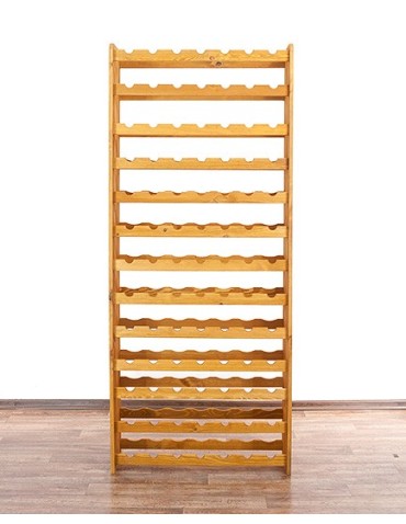 Regały - Drewniany regał na wino - RW31 /na 91 butelek/ Olcha - product 3