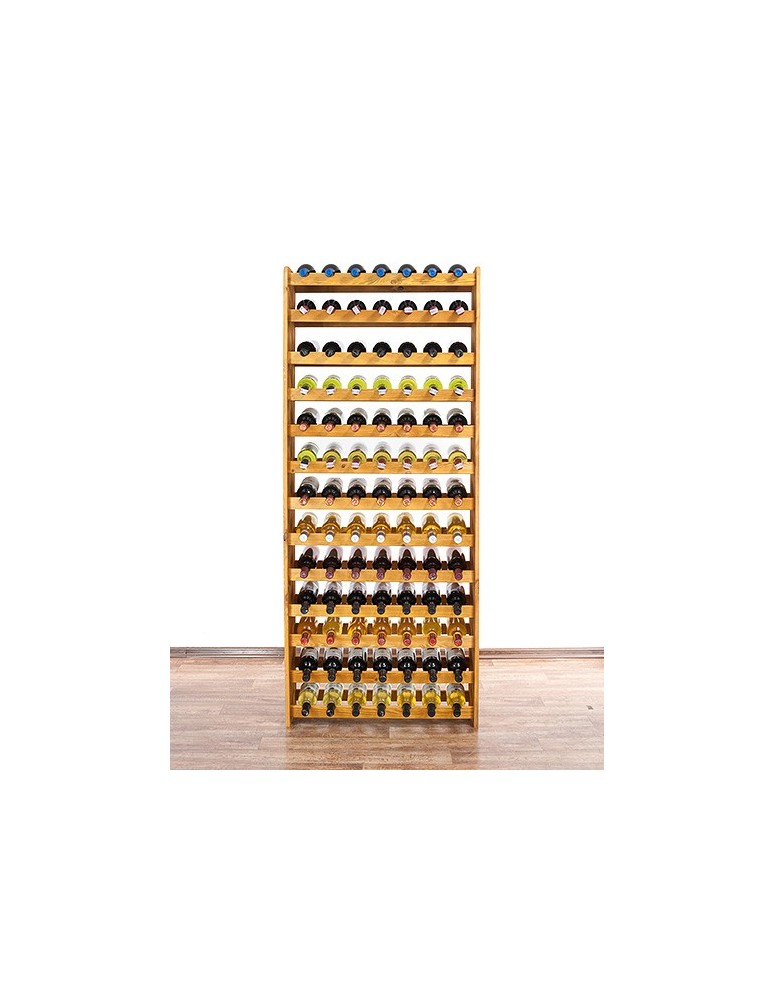 Regały - Drewniany regał na wino - RW31 /na 91 butelek/ Olcha - product b2b.wamar.biz 6