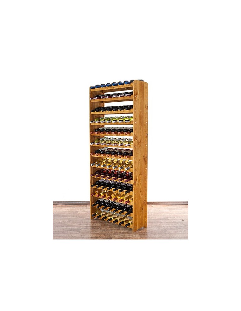 Regały - Drewniany regał na wino - RW31 /na 91 butelek/ Olcha - product b2b.wamar.biz 7