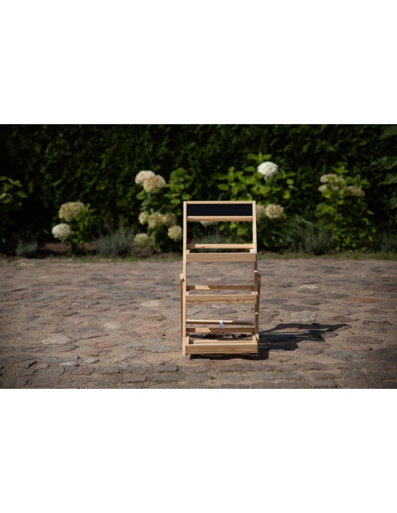 Kwietniki - Drewniana etażerka na kwiaty /70x39x48 cm/ Wykończenie Naturalne - product b2b.wamar.biz 7