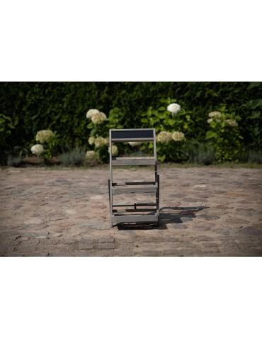 Kwietniki - Drewniana etażerka na kwiaty /70x39x48 cm/ Wykończenie Szare - product 7