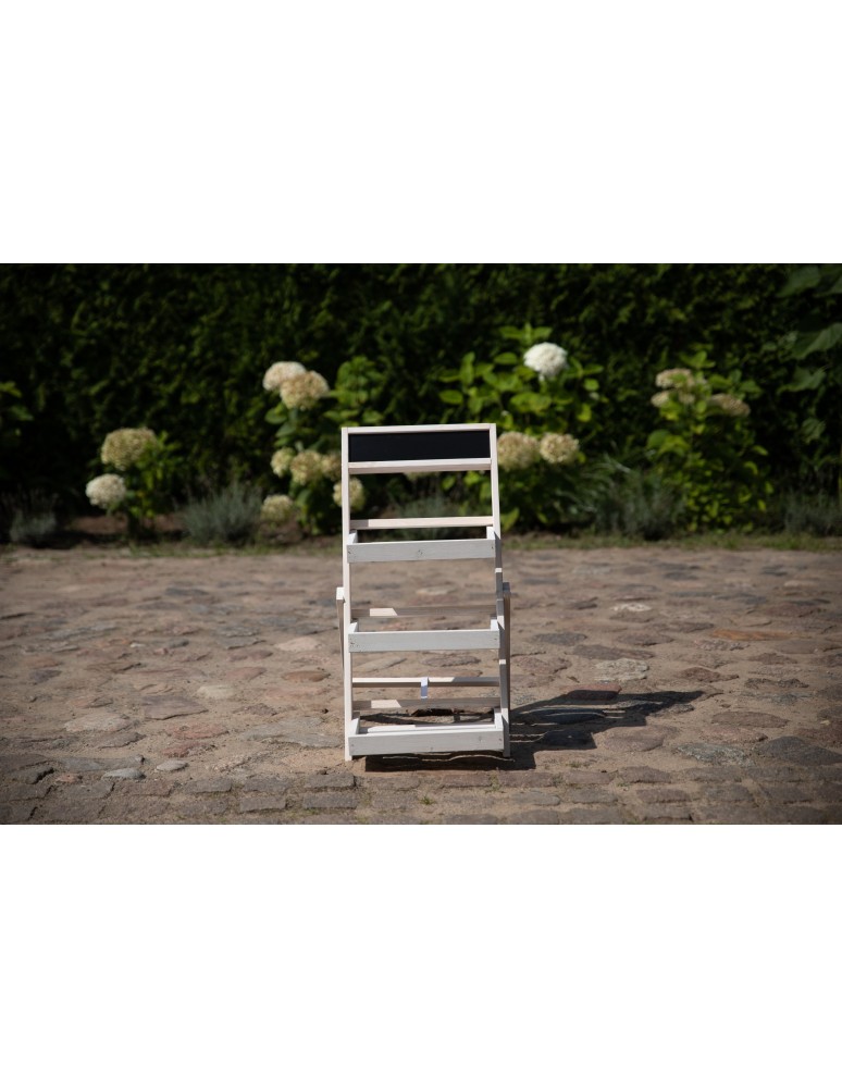 Kwietniki - Drewniana etażerka na kwiaty /70x39x48 cm/ Wykończenie Białe - product b2b.wamar.biz 7