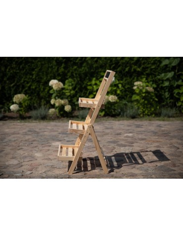 Kwietniki - Etażerka na kwiaty /100x52x52 cm/ Drewno Naturalne - product 5