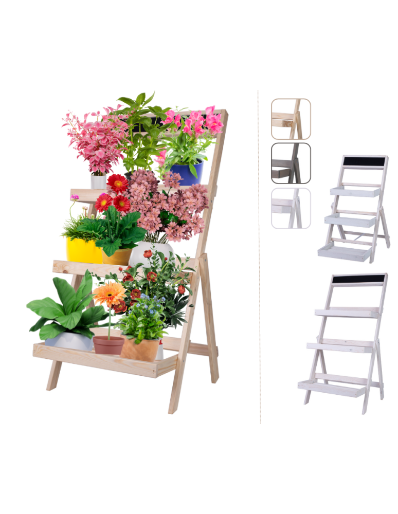 Kwietniki - Etażerka na kwiaty /100x52x52 cm/ Drewno Naturalne - product b2b.wamar.biz 1