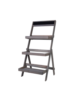 Drewniana etażerka na kwiaty /100x52x52 cm/ Wykończenie Szare - product 2