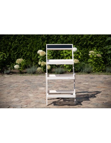 Kwietniki - Drewniana etażerka na kwiaty /100x52x52 cm/ Wykończenie Białe - product 4