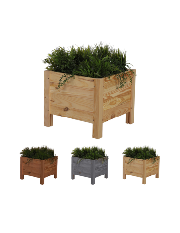 Drewniana donica RD-DNC /34x40x40cm/ Naturalna