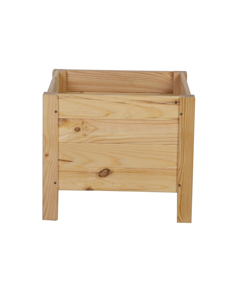 Duże donice ogrodowe- pergole - Drewniana donica RD-DNC /34x40x40cm/ Naturalna - product b2b.wamar.biz 3