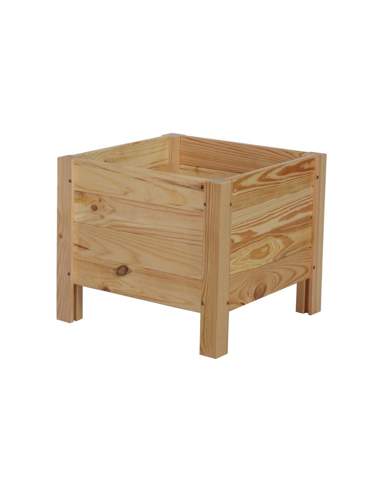 Duże donice ogrodowe- pergole - Drewniana donica RD-DNC /34x40x40cm/ Naturalna - product b2b.wamar.biz 4