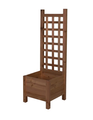 Duże donice ogrodowe- pergole - Drewniana donica z pergolą RD-DNC /120x40x40cm/ Brązowa - product 3