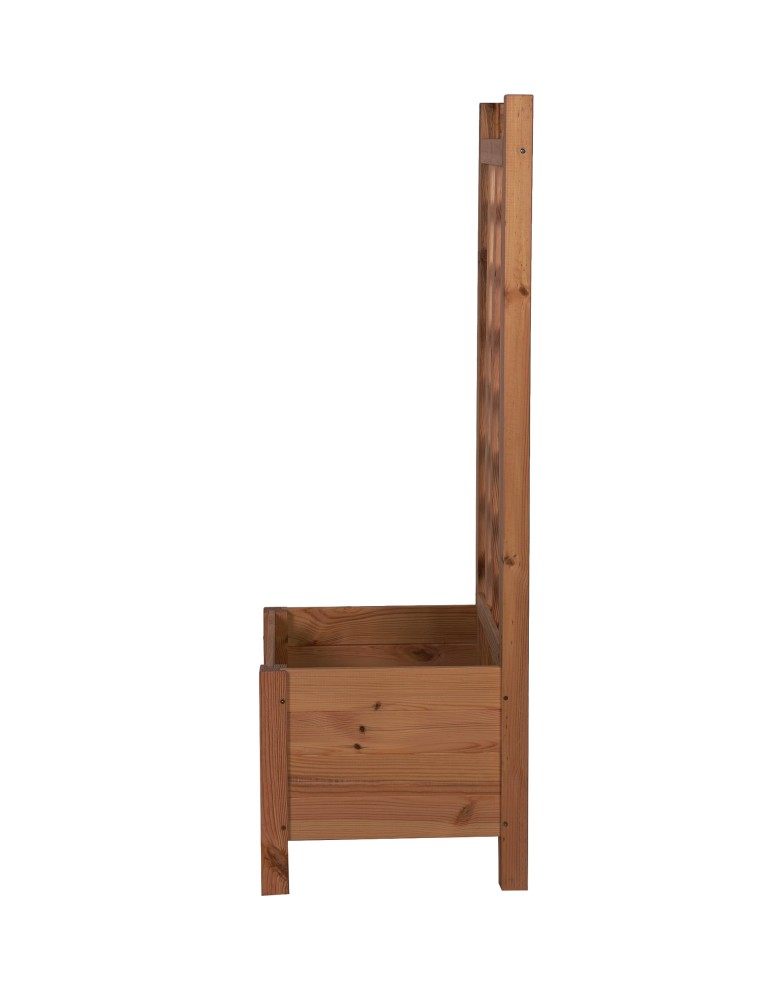 Duże donice ogrodowe- pergole - Drewniana donica z pergolą RD-DNC /120x40x40cm/ Brązowa - product b2b.wamar.biz 4