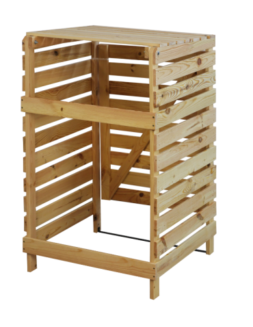 Pojedyncza obudowa na kosze OBK 1x120L Naturalna - product 2