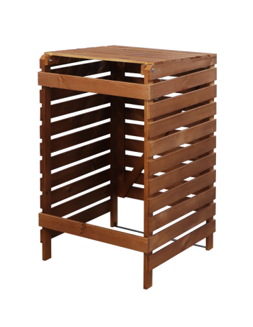 Pojedyncza obudowa na kosze OBK 1x120L Brązowa - product 2