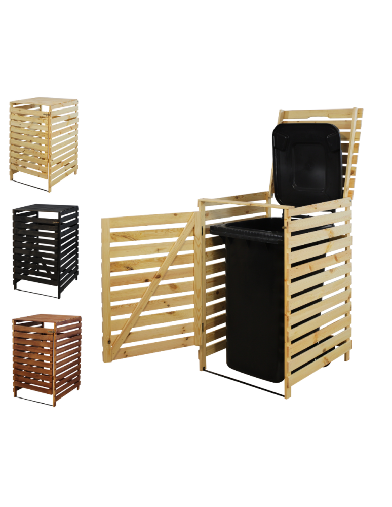 Obudowy na Kosze - Pojedyncza obudowa na kosze OBK 1x240L Naturalna - product b2b.wamar.biz 1