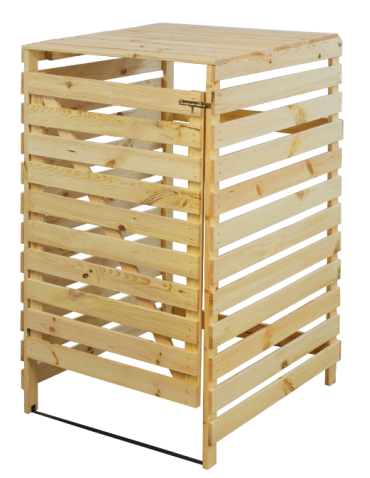 Pojedyncza obudowa na kosze OBK 1x240L Naturalna - product 2