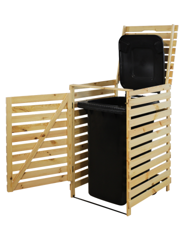 Obudowy na Kosze - Pojedyncza obudowa na kosze OBK 1x240L Naturalna - product 3