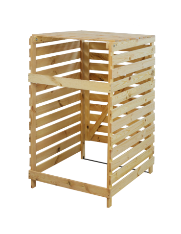 Obudowy na Kosze - Pojedyncza obudowa na kosze OBK 1x240L Naturalna - product 5