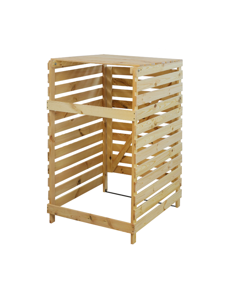 Obudowy na Kosze - Pojedyncza obudowa na kosze OBK 1x240L Naturalna - product b2b.wamar.biz 5