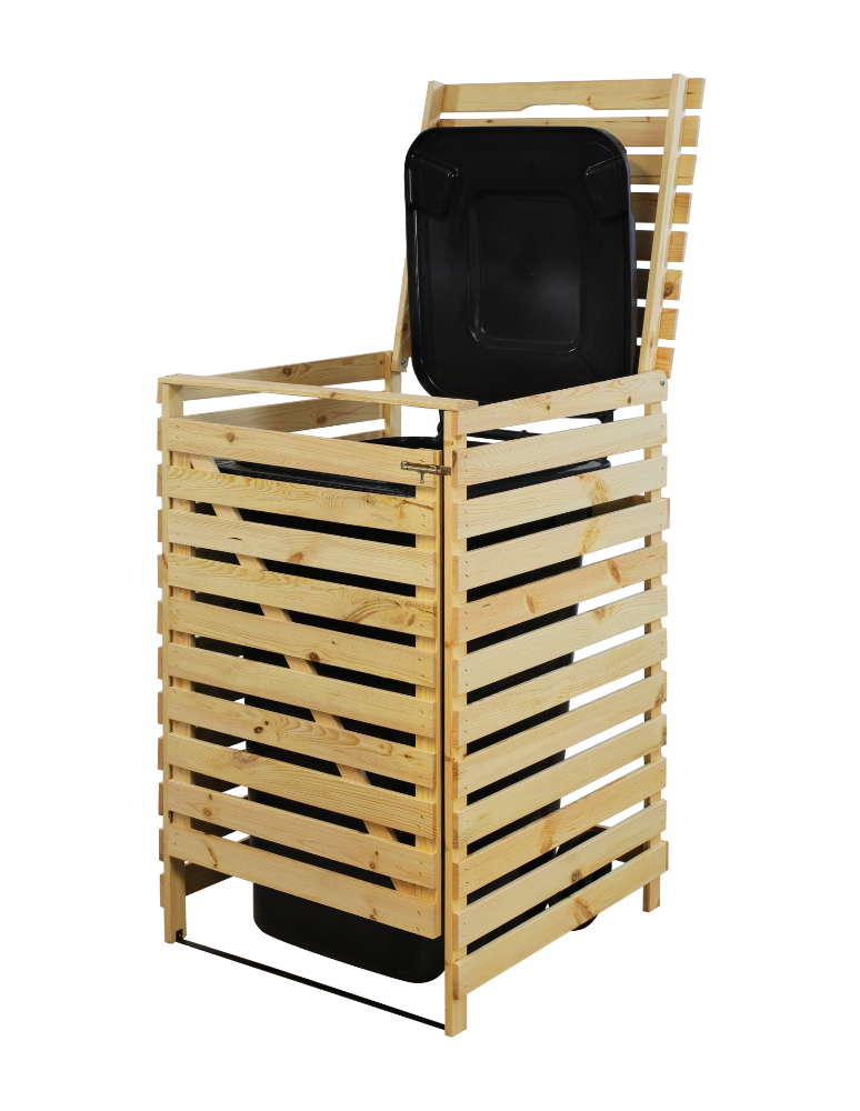 Obudowy na Kosze - Pojedyncza obudowa na kosze OBK 1x240L Naturalna - product b2b.wamar.biz 6