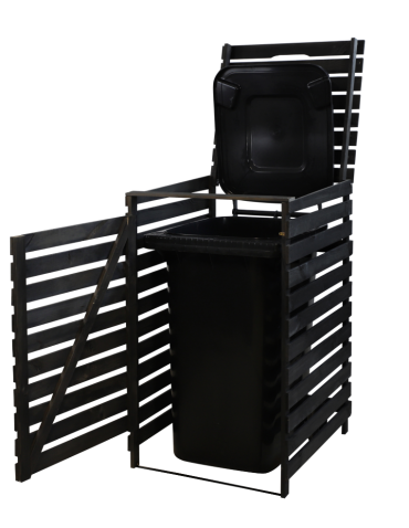 Obudowy na Kosze - Pojedyncza obudowa na kosze OBK 1x240L Antracytowa - product 5