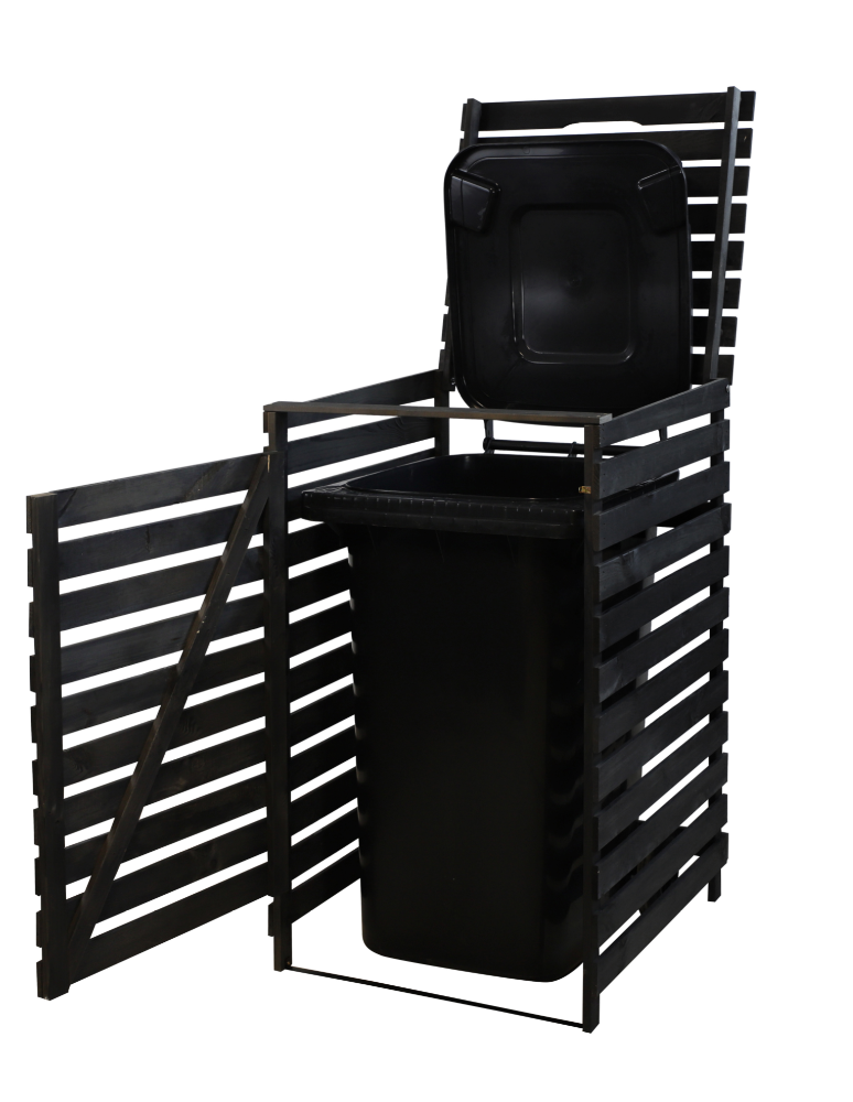 Obudowy na Kosze - Pojedyncza obudowa na kosze OBK 1x240L Antracytowa - product b2b.wamar.biz 5