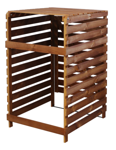 Pojedyncza obudowa na kosze OBK 1x240L Brązowa - product 2