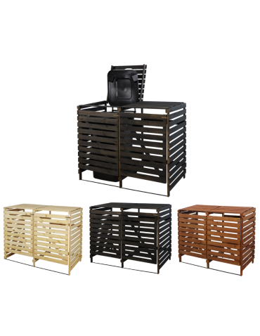 Podwójna obudowa na kosze OBK 2x240L Antracytowa