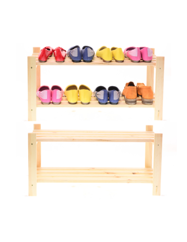 Sosnowy Regał 2-półkowy RA – Naturalny