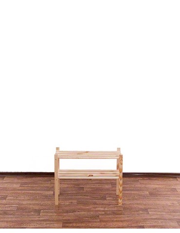 Regały - Sosnowy Regał 2-półkowy RA – Naturalny - product 3