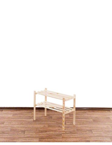 Regały - Sosnowy Regał 2-półkowy RA – Naturalny - product 4