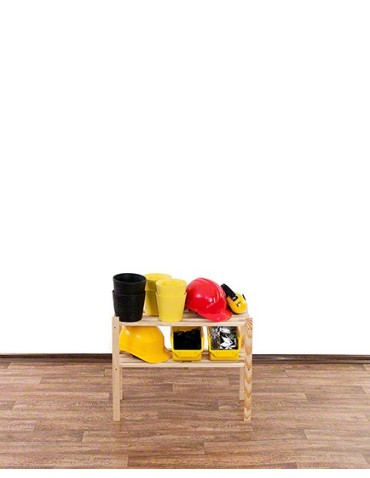 Regały - Sosnowy Regał 2-półkowy RA – Naturalny - product 8