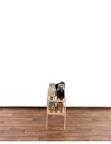 Regały - Sosnowy Regał 2-półkowy RA – Naturalny - product 11