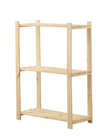 Sosnowy Regał 3-półkowy RA – Naturalny - product 2