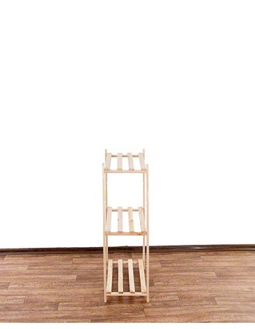 Regały - Sosnowy Regał 3-półkowy RA – Naturalny - product 3