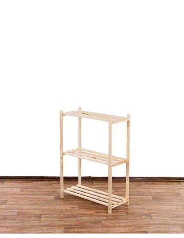 Regały - Sosnowy Regał 3-półkowy RA – Naturalny - product 5