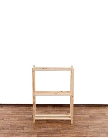 Regały - Sosnowy Regał 3-półkowy RA – Naturalny - product 7